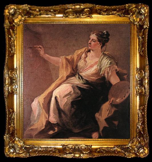 framed  PELLEGRINI, Giovanni Antonio Allegory of Painting ag, ta009-2